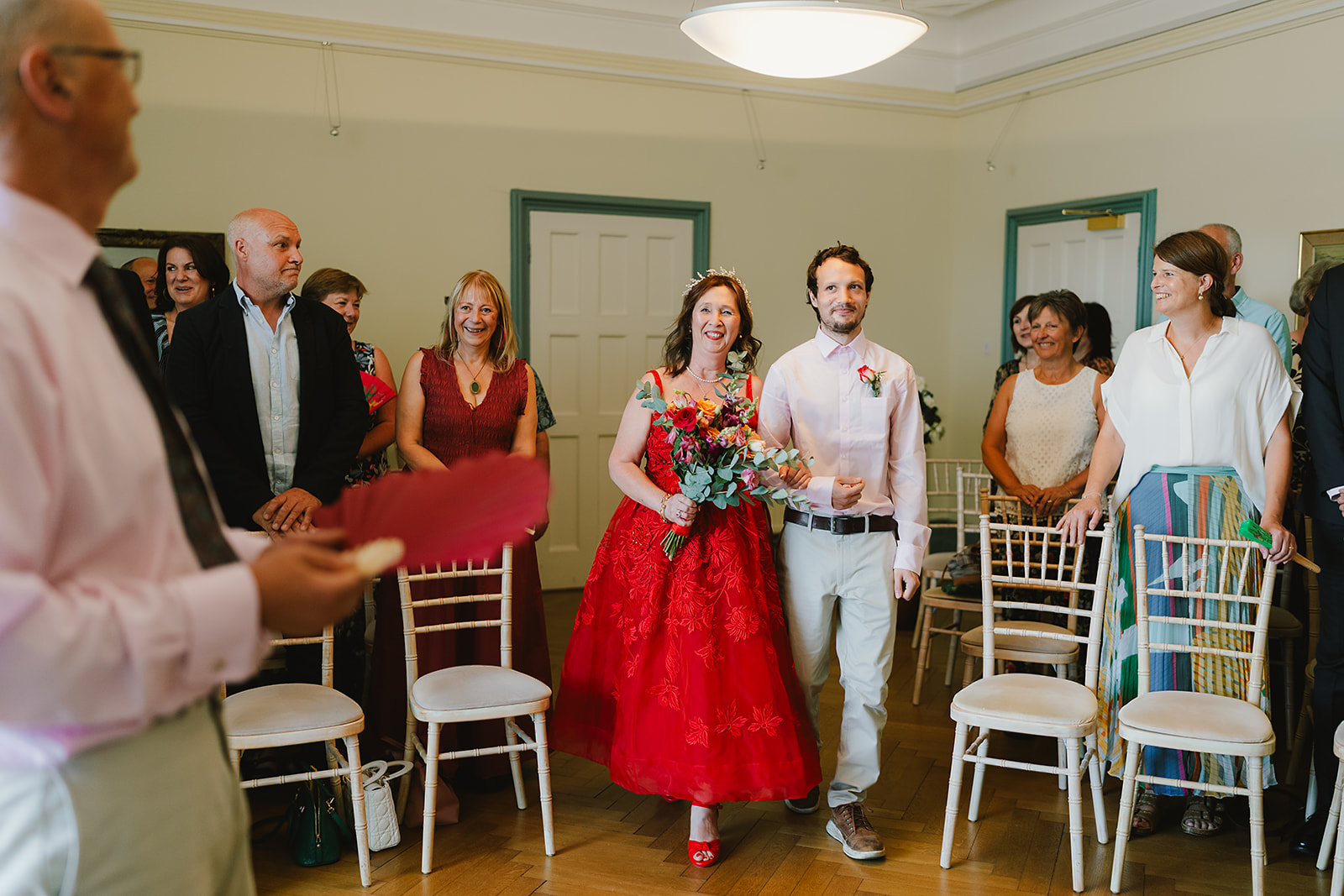 real wedding in Norwich Norfolk with a mature couple and friends helping | Andy Davison Photography