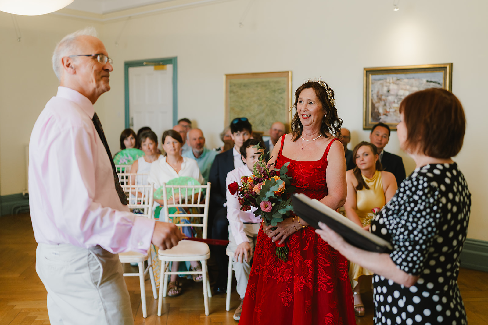 real wedding in Norwich Norfolk with a mature couple and friends helping | Andy Davison Photography