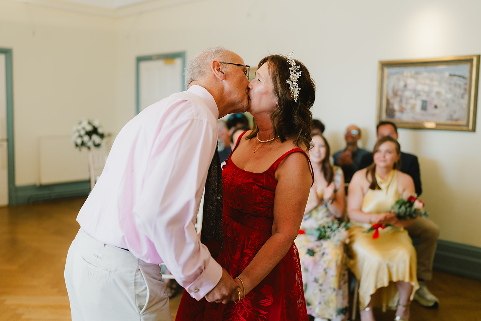 real wedding in Norwich Norfolk with a mature couple and friends helping | Andy Davison Photography