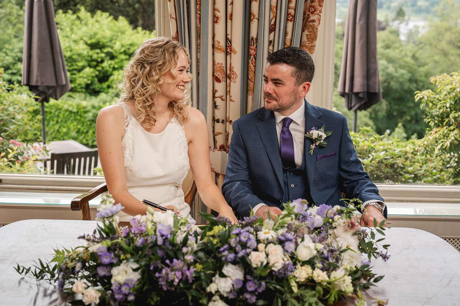real wedding at Merewood Lake Windermere with Jaye Peg Photography and Made in Flowers Kendal