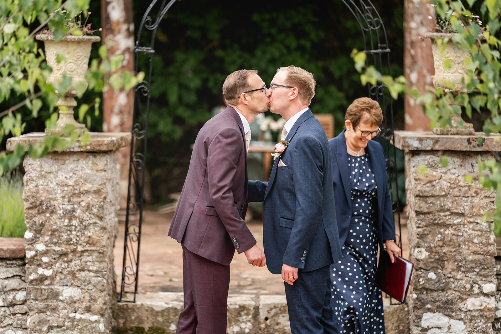 real wedding at Holesfoot Cumbria with two grooms | Jaye-Peg Photography