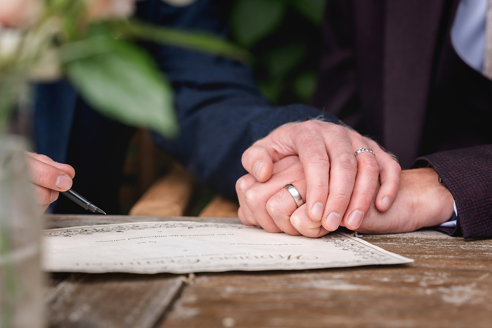 real wedding at Holesfoot Cumbria with two grooms | Jaye-Peg Photography