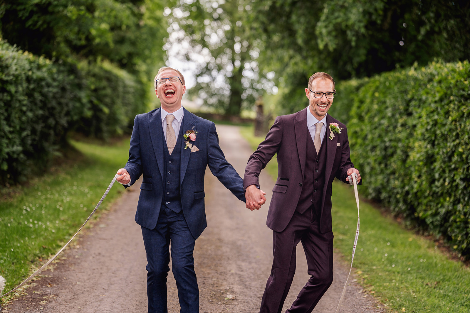 real wedding at Holesfoot Cumbria with two grooms | Jaye-Peg Photography