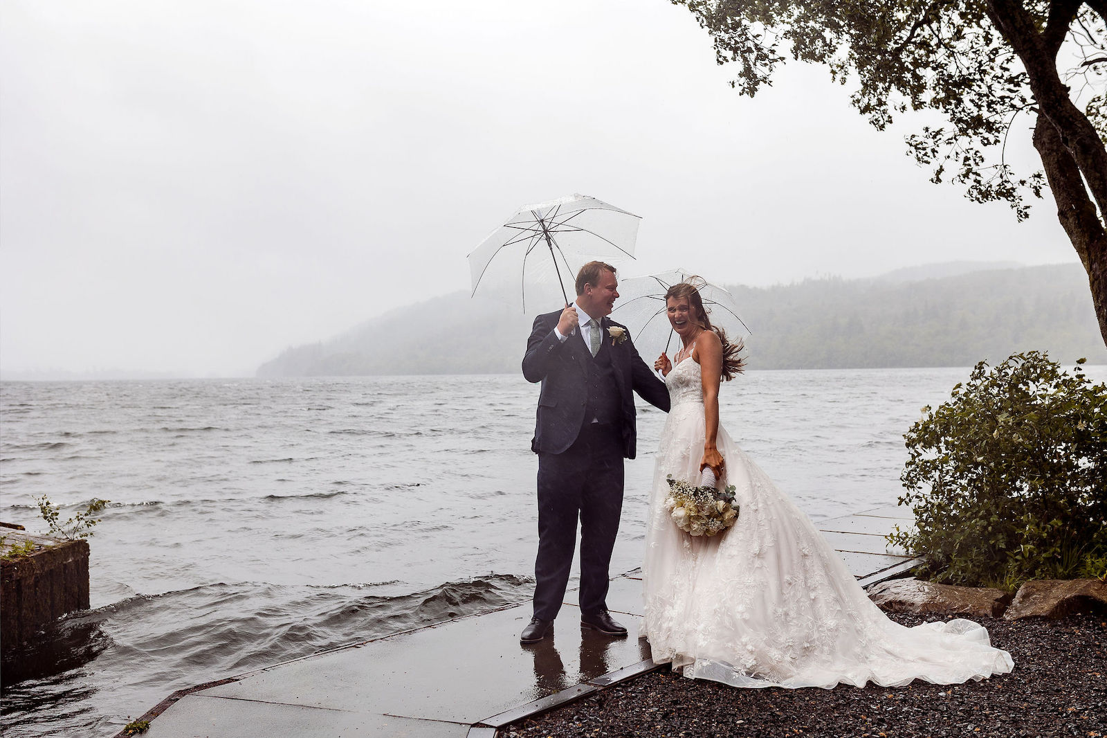 rainy Lake District wedding at Cragwood near Windermere | Mark Battista Photography