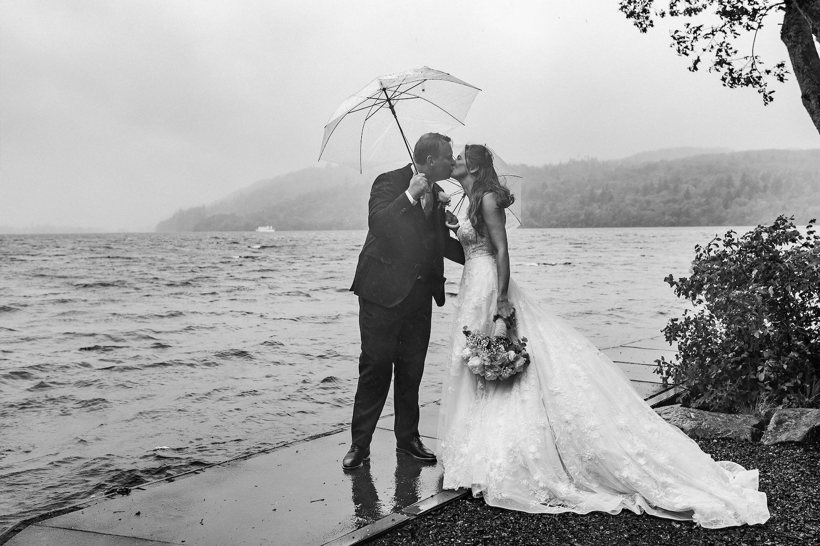 rainy Lake District wedding at Cragwood near Windermere | Mark Battista Photography