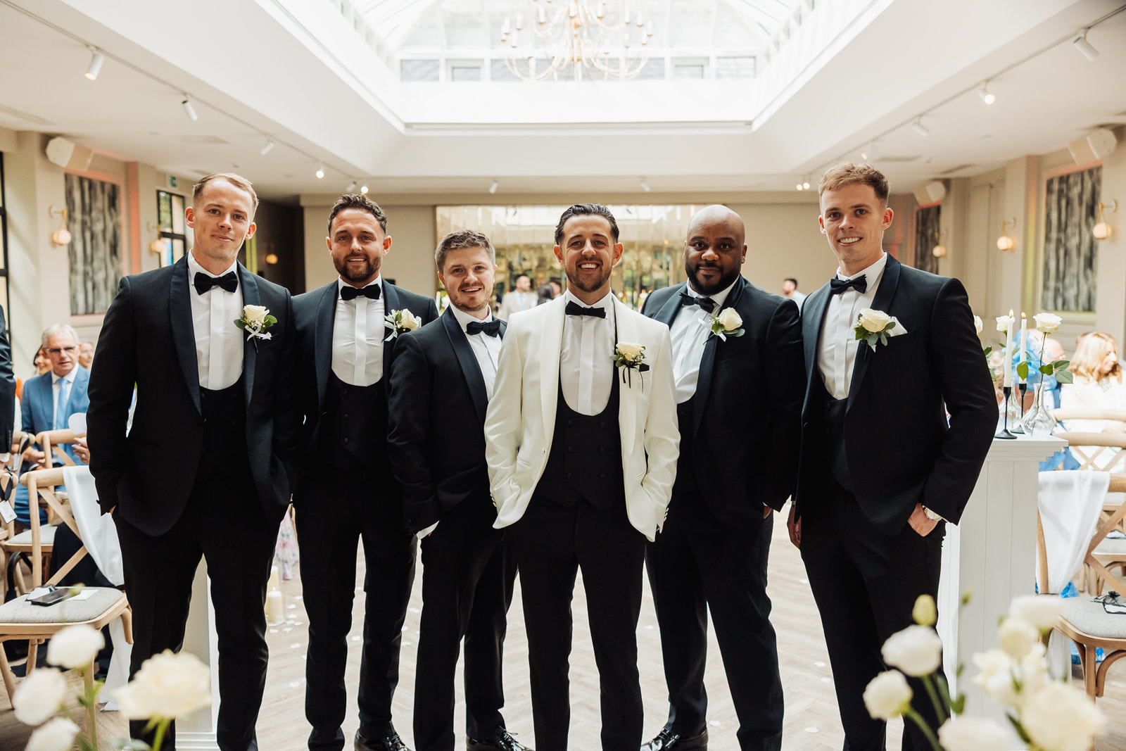 real wedding at Woodlands Hotel Leeds with black tie dress code and images by Yorkshire photographer Fabio Photography from Halifax
