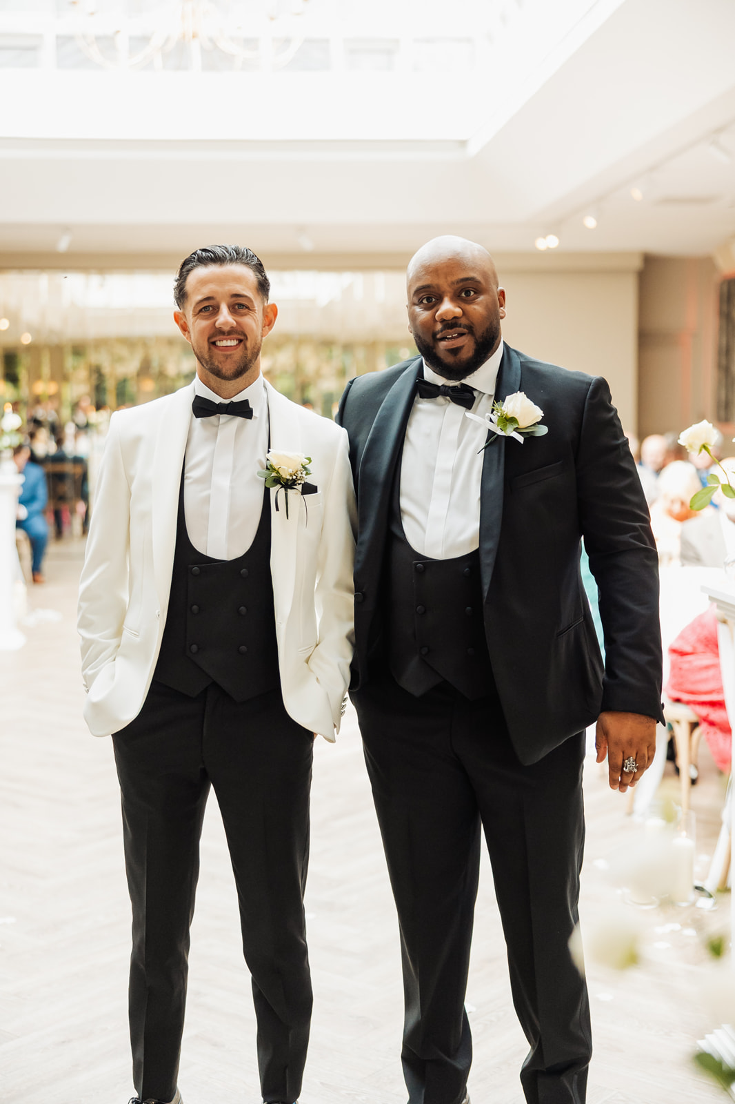 real wedding at Woodlands Hotel Leeds with black tie dress code and images by Yorkshire photographer Fabio Photography from Halifax