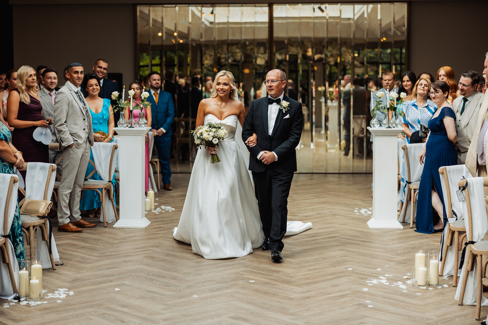 real wedding at Woodlands Hotel Leeds with black tie dress code and images by Yorkshire photographer Fabio Photography from Halifax