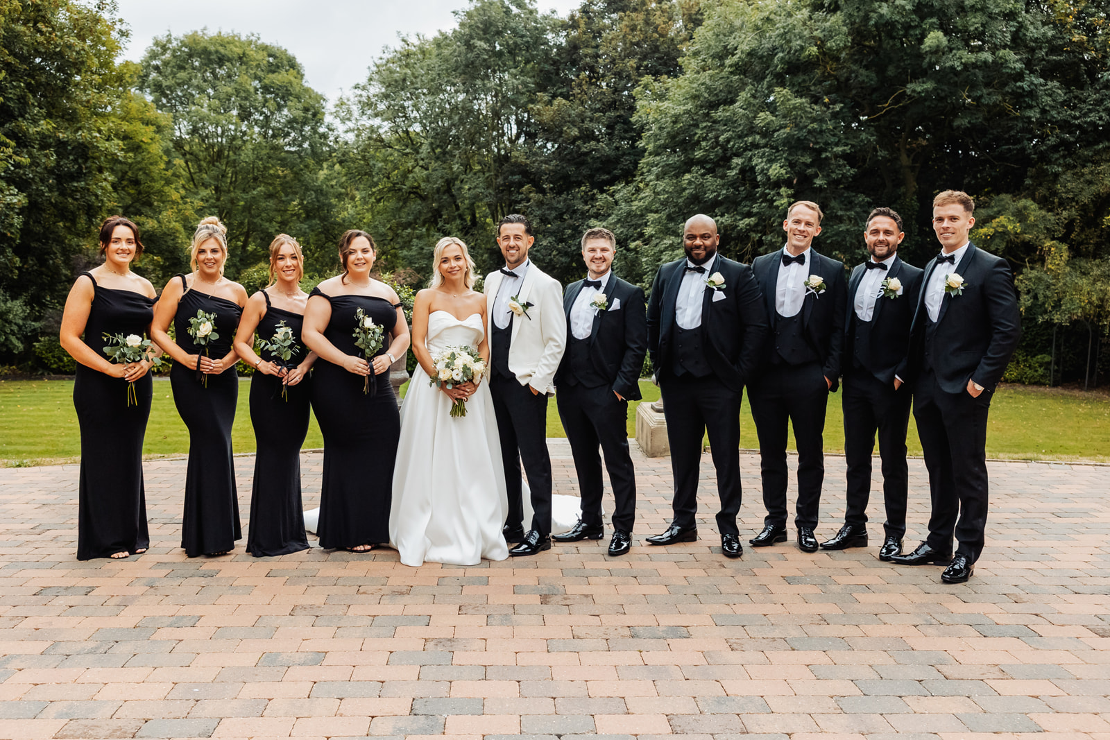 real wedding at Woodlands Hotel Leeds with black tie dress code and images by Yorkshire photographer Fabio Photography from Halifax