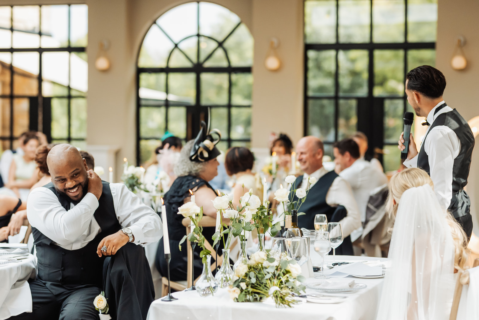 real wedding at Woodlands Hotel Leeds with black tie dress code and images by Yorkshire photographer Fabio Photography from Halifax
