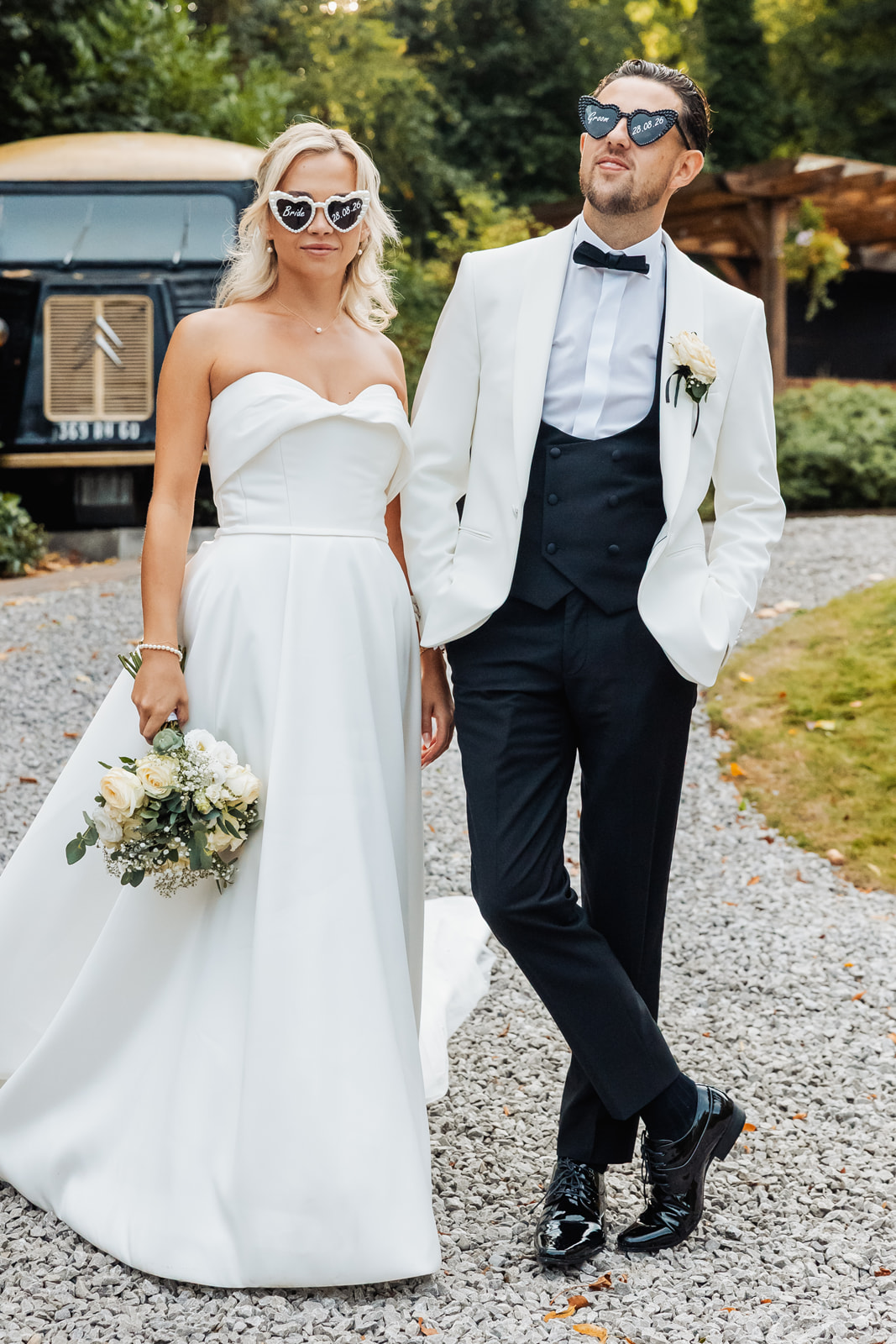 real wedding at Woodlands Hotel Leeds with black tie dress code and images by Yorkshire photographer Fabio Photography from Halifax