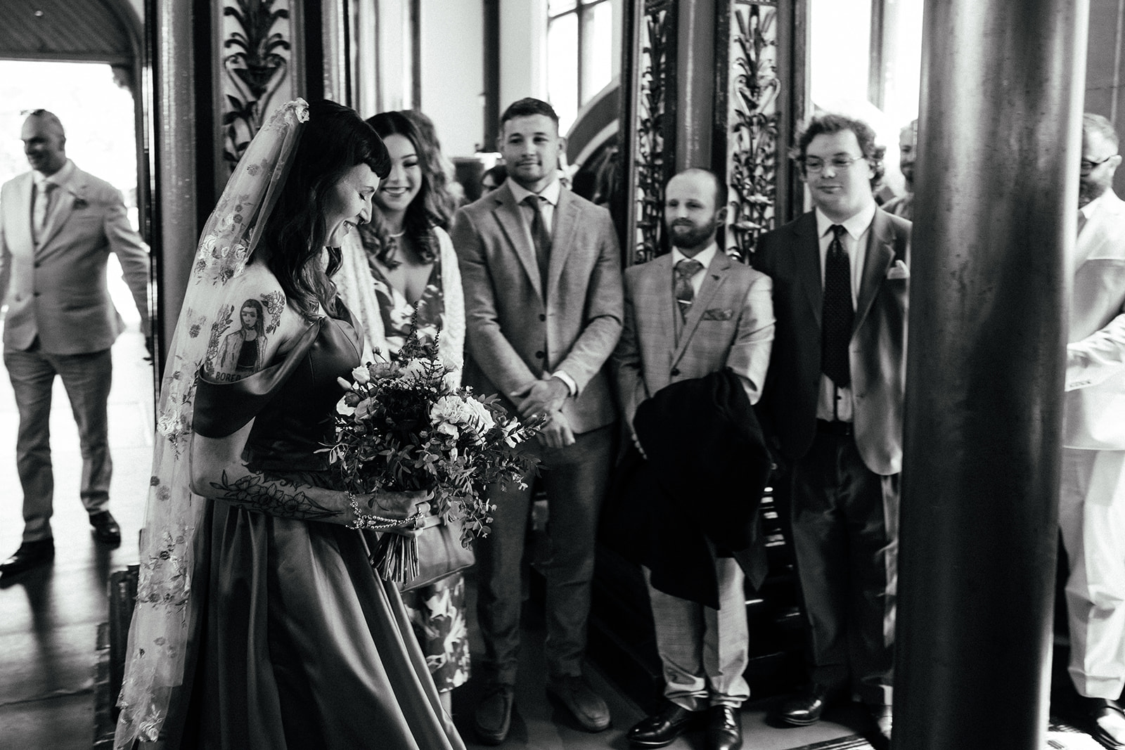 alternative real wedding at Papplewick Pumping House venue with documentary wedding photographer Simon Dewey 