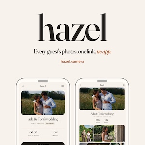 Hazel UK wedding photo sharing