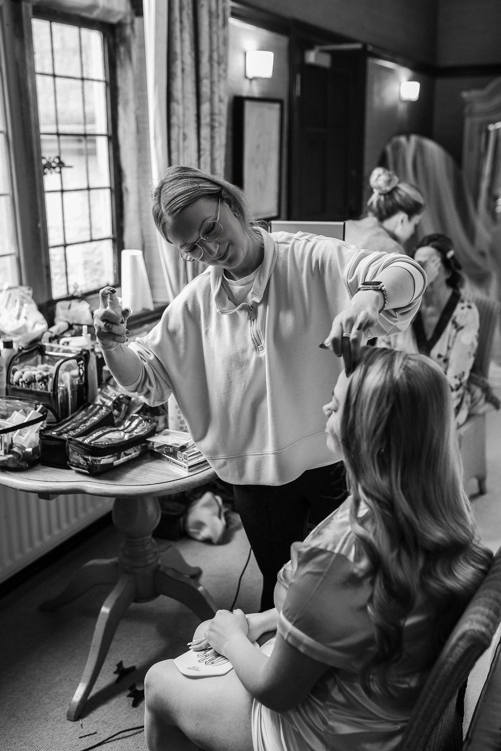 real wedding with a tattooed bride and groom at Falcon Manor in Yorkshire, with Mark Battista Photography