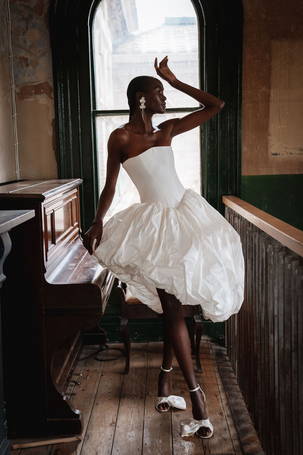 Bridalwear from House of Savin London as they launch The New Romanticism collection at New York Bridal Fashion Week