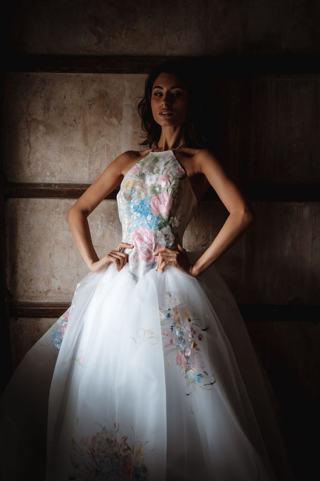 Bridalwear from House of Savin London as they launch The New Romanticism collection at New York Bridal Fashion Week