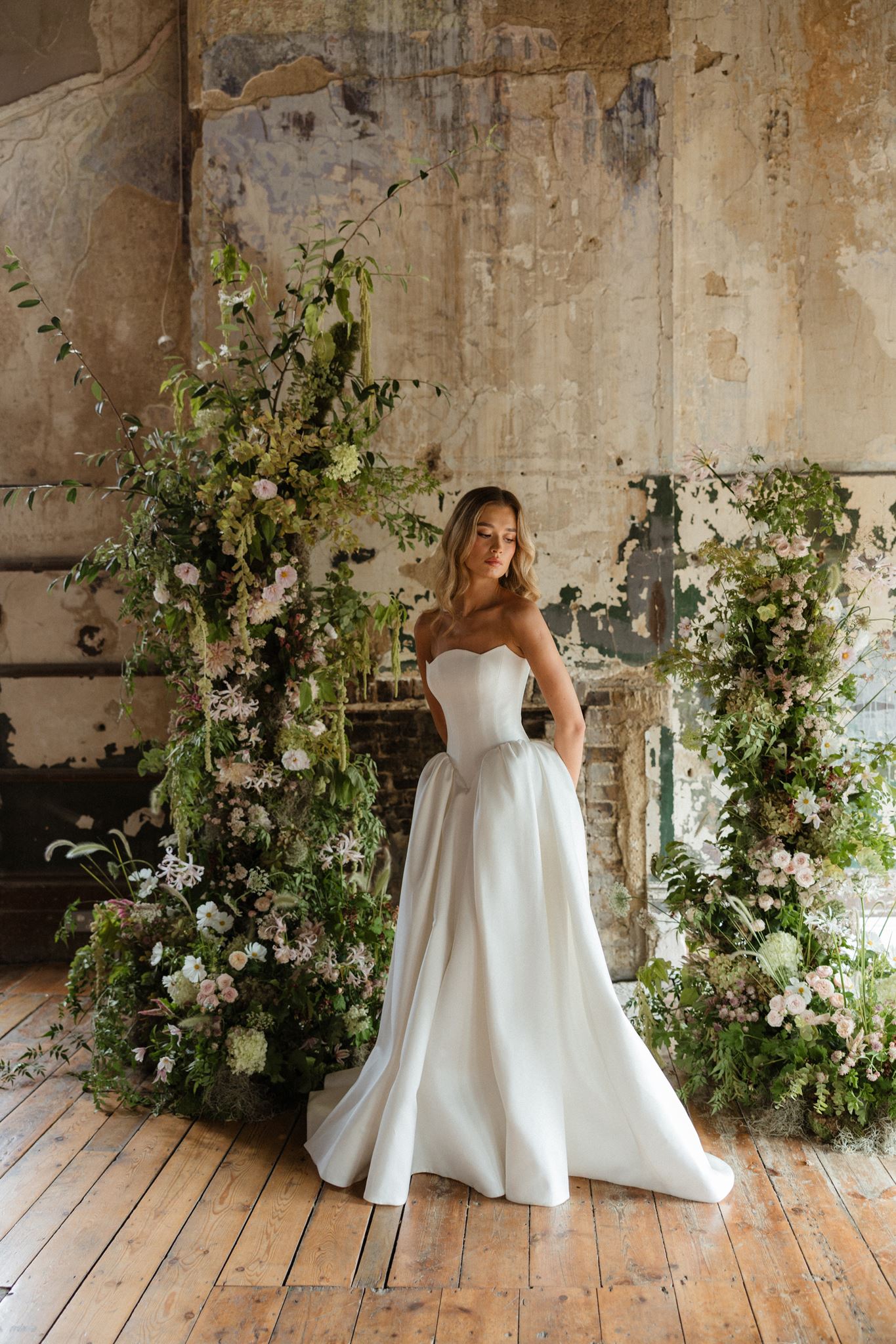 Bridalwear from House of Savin London as they launch The New Romanticism collection at New York Bridal Fashion Week