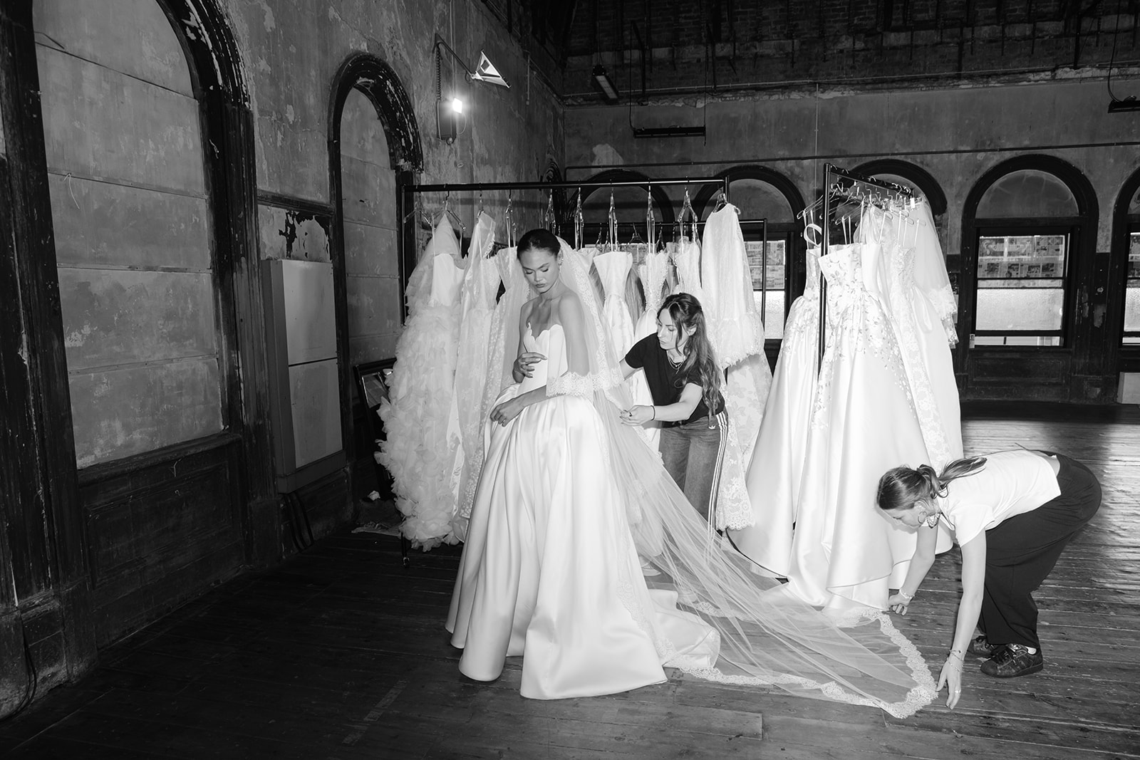 Bridalwear from House of Savin London as they launch The New Romanticism collection at New York Bridal Fashion Week