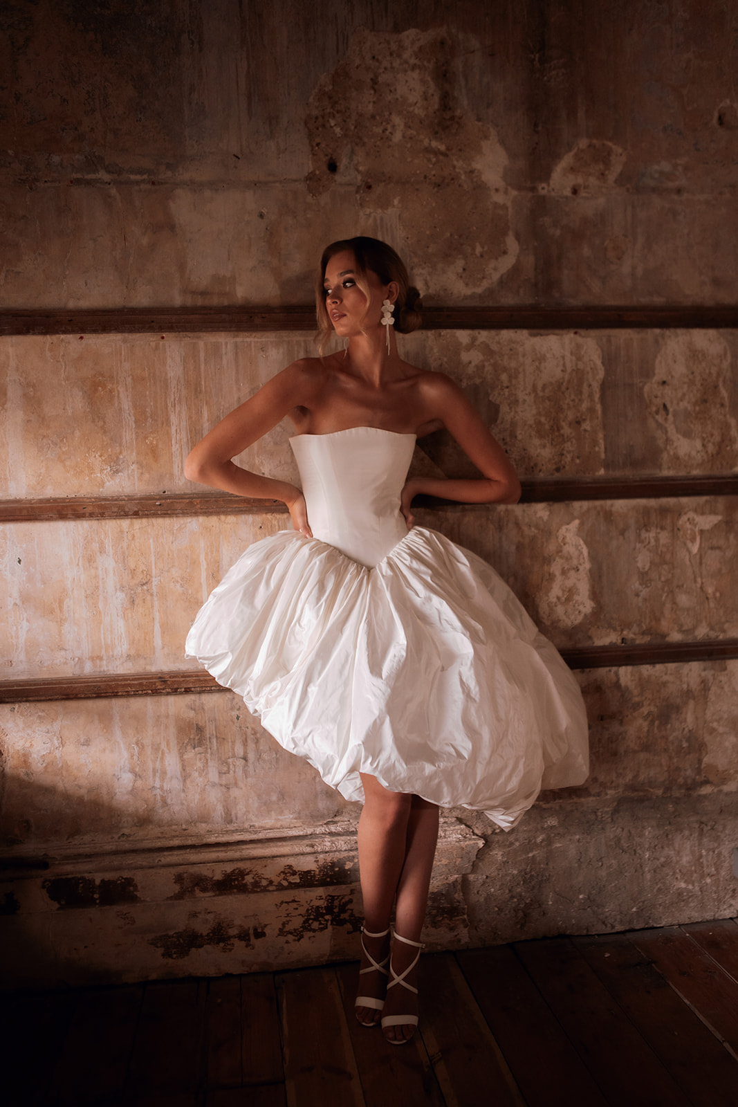 Bridalwear from House of Savin London as they launch The New Romanticism collection at New York Bridal Fashion Week