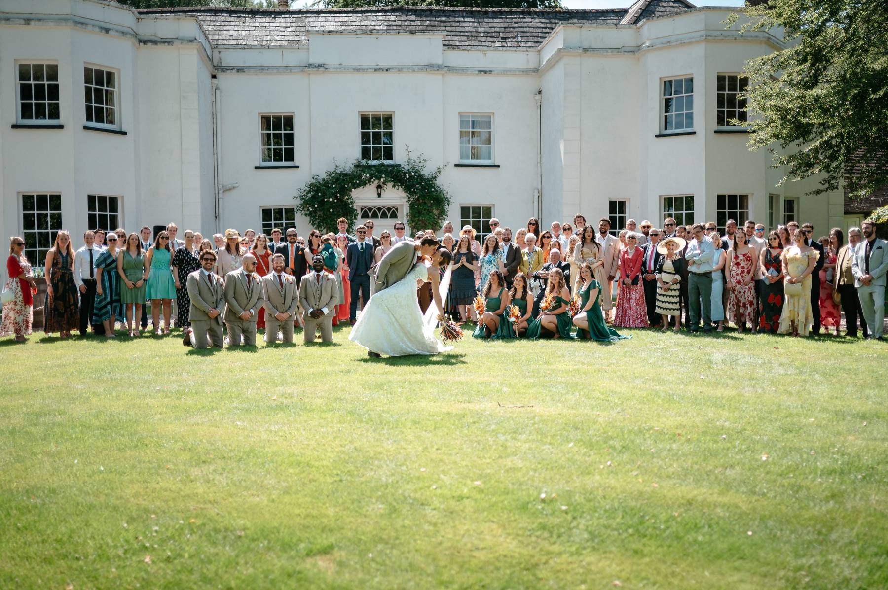 real wedding at Tall Johns House with a sunny outdoor ceremony and autumnal colours | Studio Williams Photography