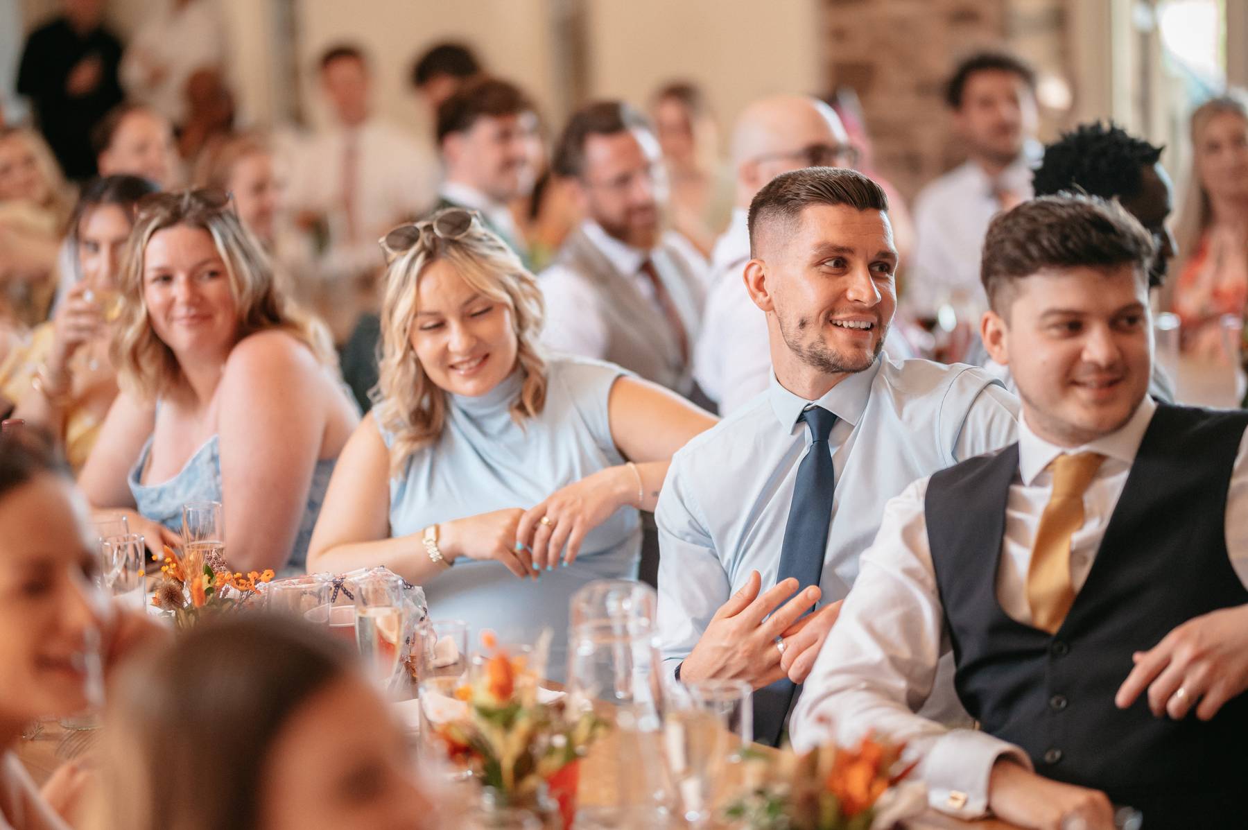 real wedding at Tall Johns House with a sunny outdoor ceremony and autumnal colours | Studio Williams Photography