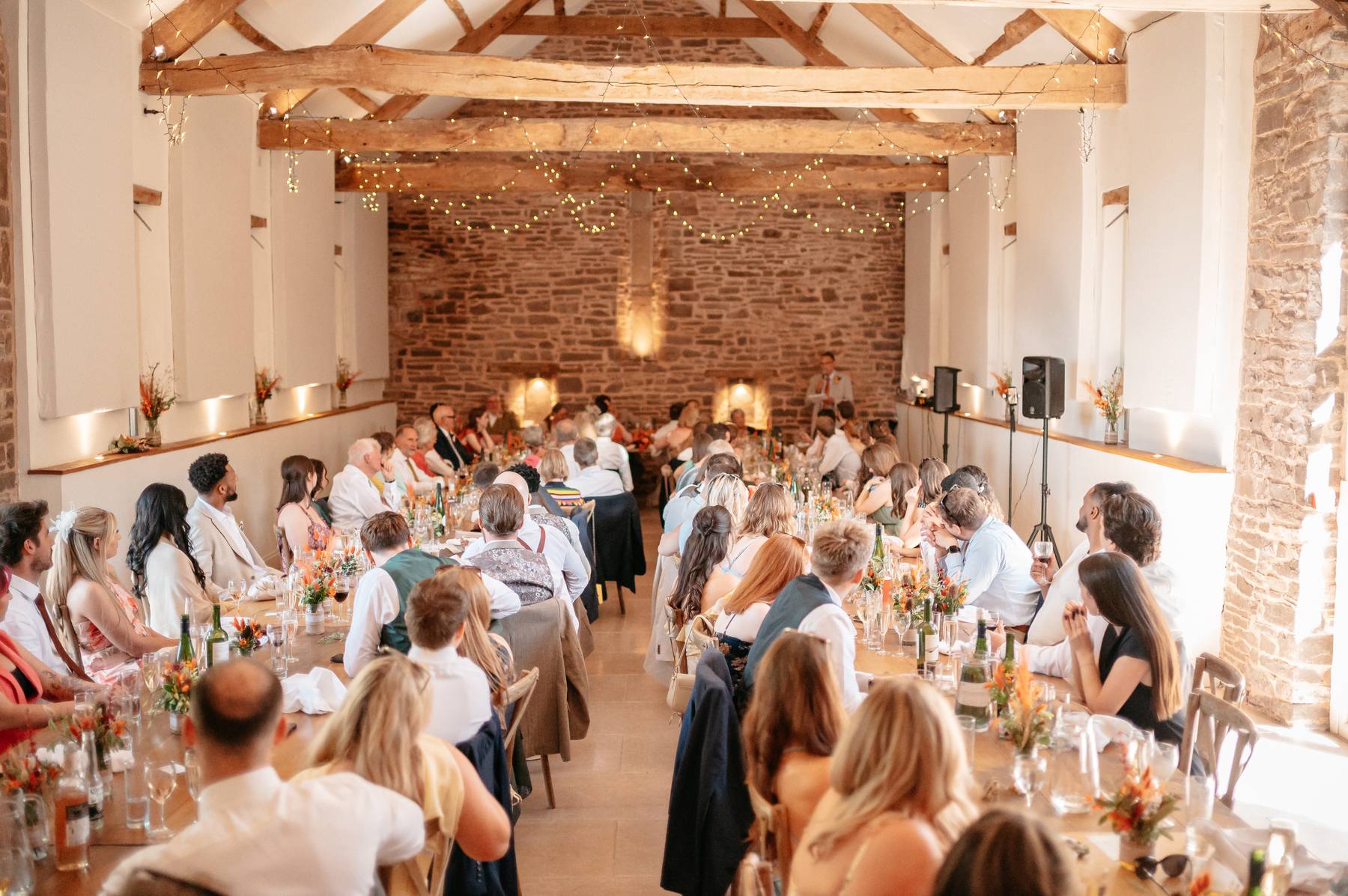 real wedding at Tall Johns House with a sunny outdoor ceremony and autumnal colours | Studio Williams Photography