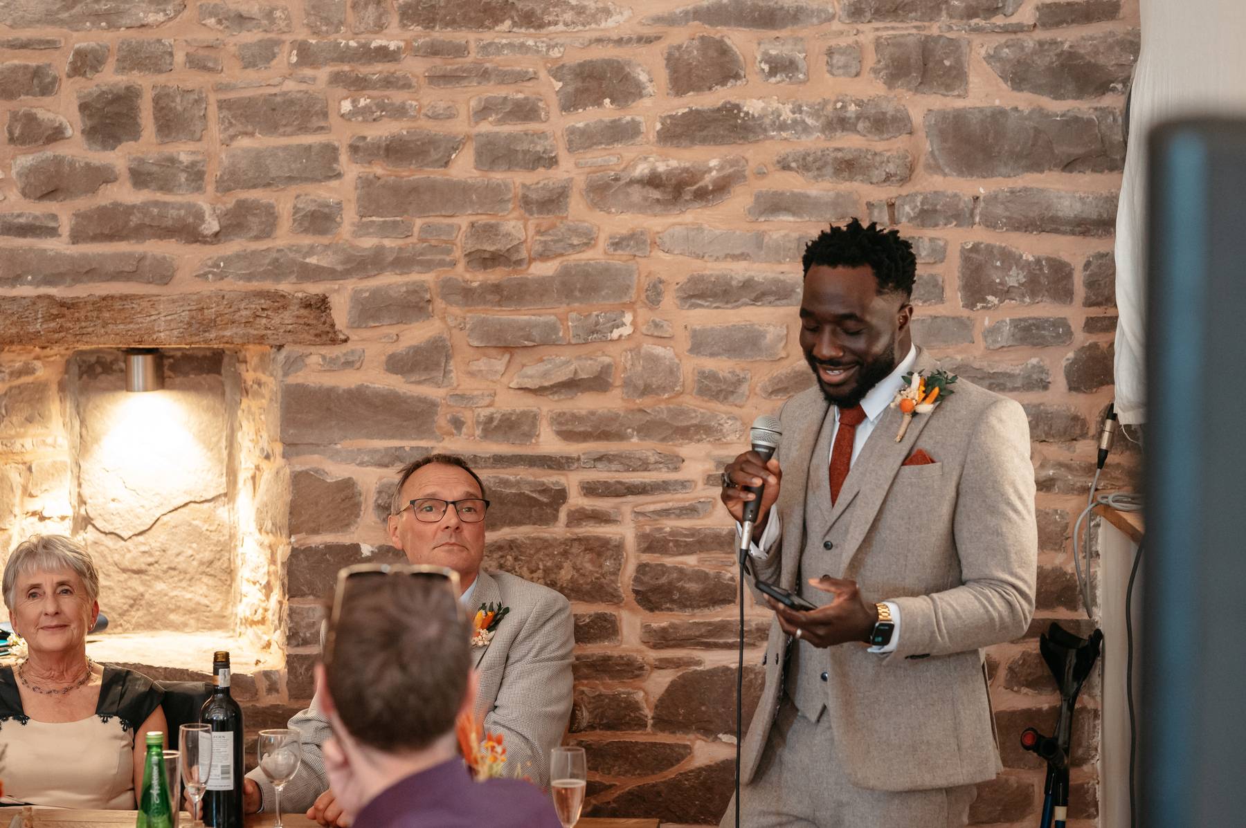 real wedding at Tall Johns House with a sunny outdoor ceremony and autumnal colours | Studio Williams Photography
