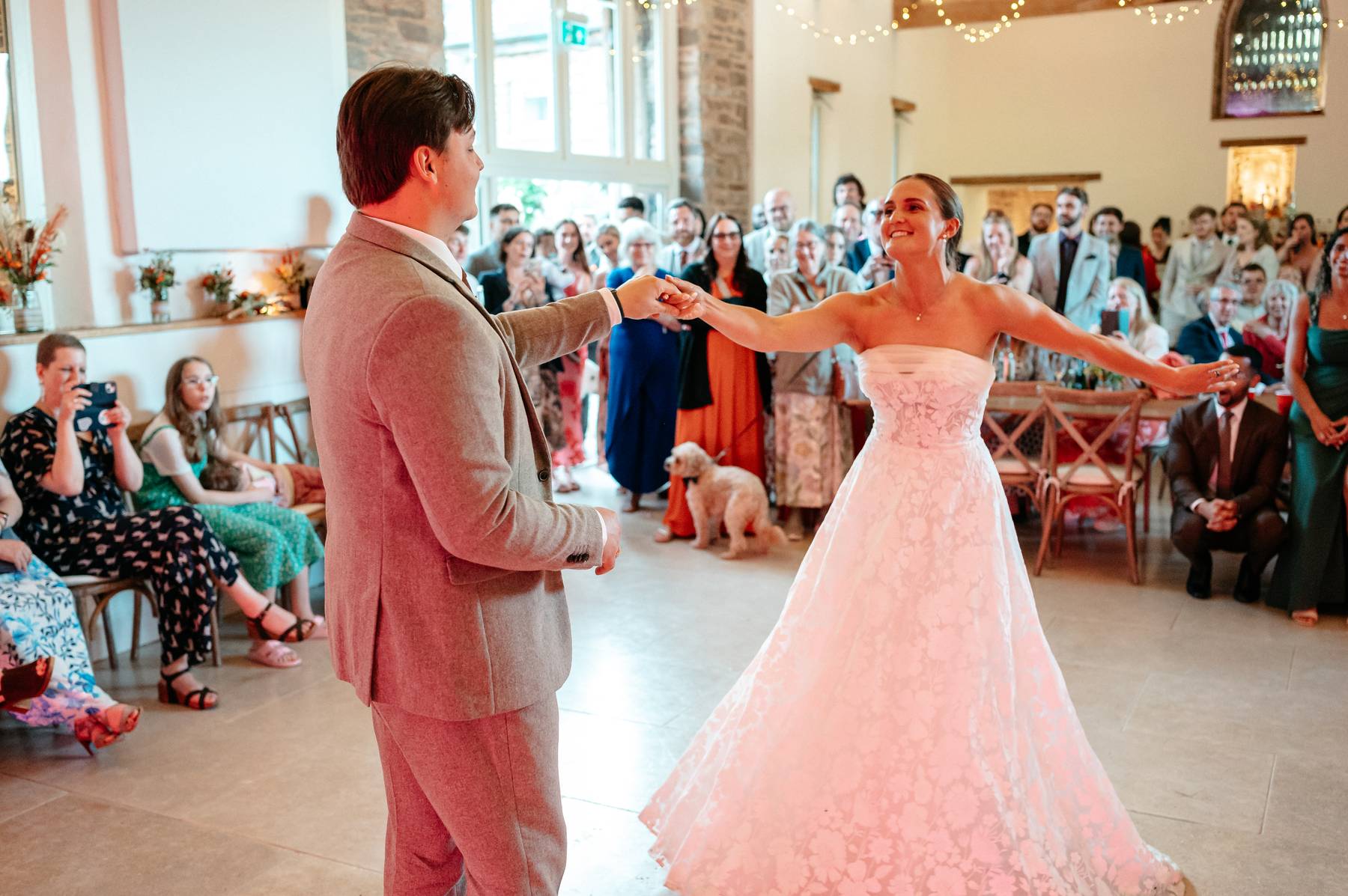 real wedding at Tall Johns House with a sunny outdoor ceremony and autumnal colours | Studio Williams Photography