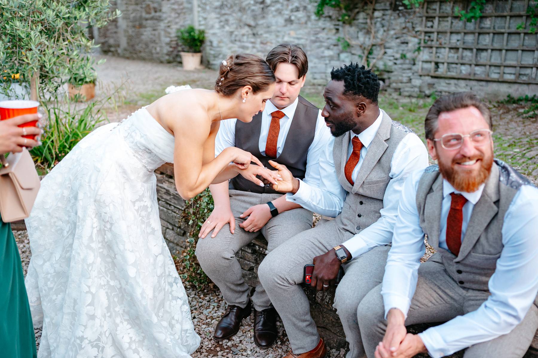 real wedding at Tall Johns House with a sunny outdoor ceremony and autumnal colours | Studio Williams Photography