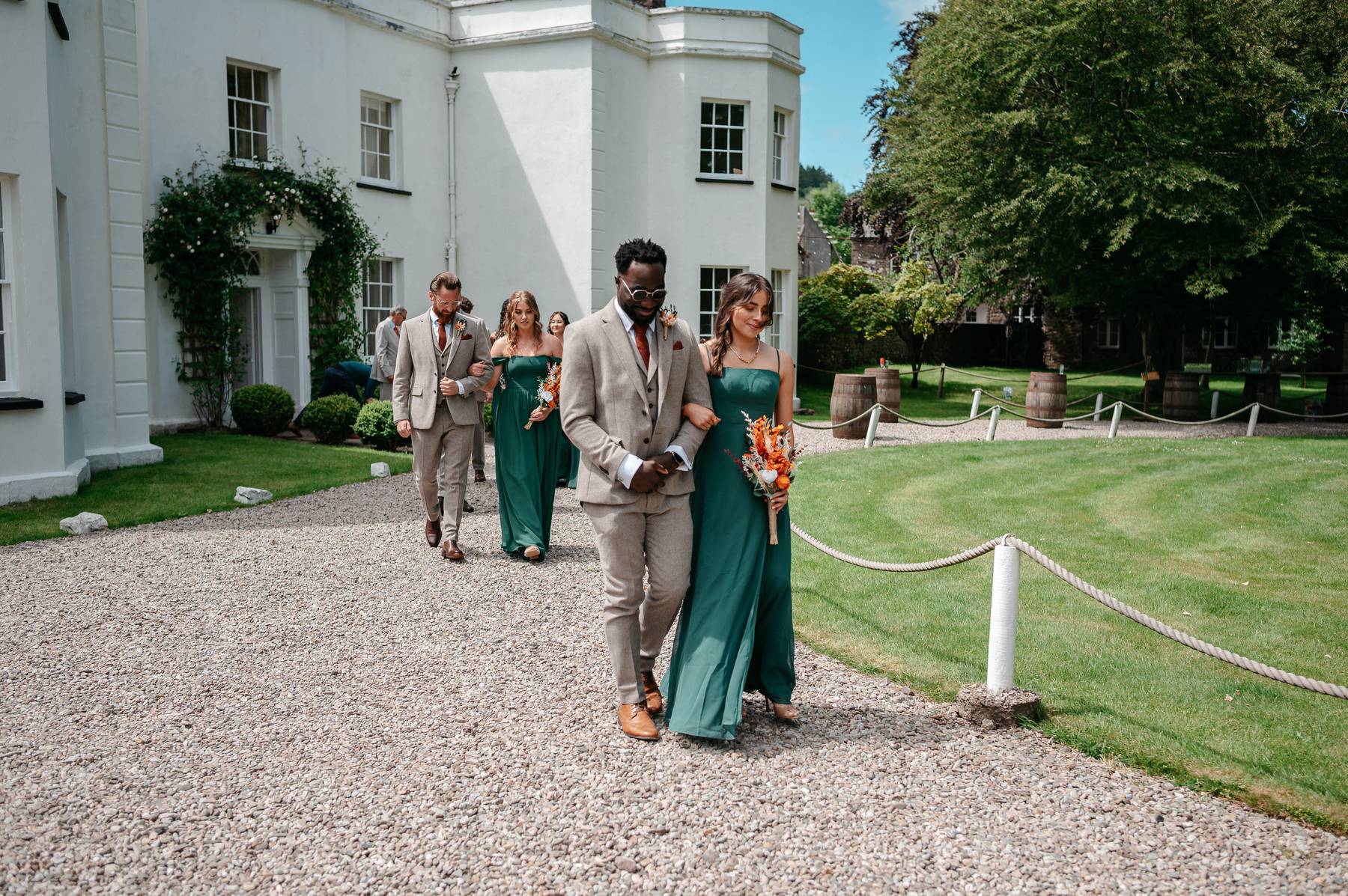 real wedding at Tall Johns House with a sunny outdoor ceremony and autumnal colours | Studio Williams Photography