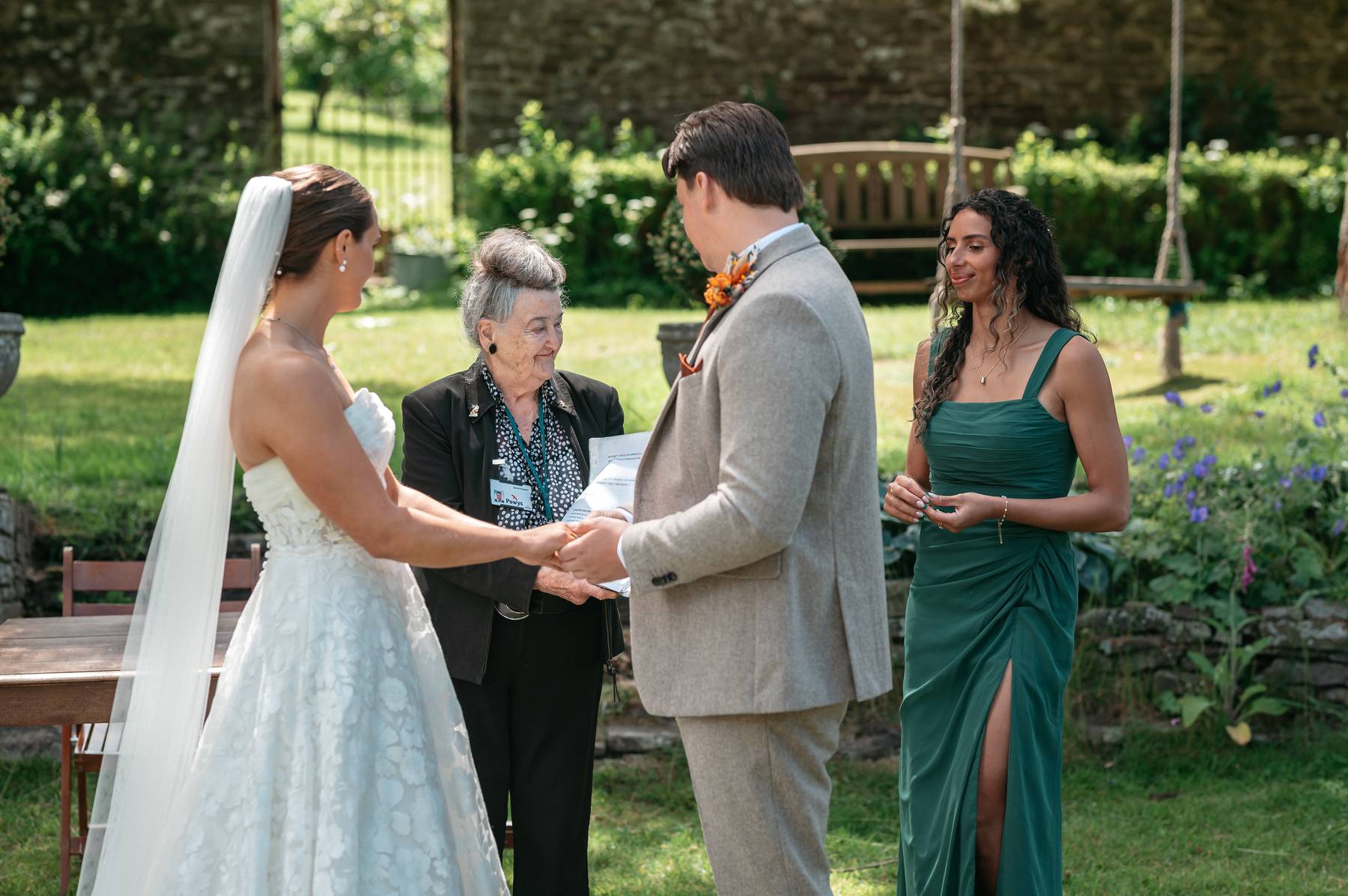 real wedding at Tall Johns House with a sunny outdoor ceremony and autumnal colours | Studio Williams Photography