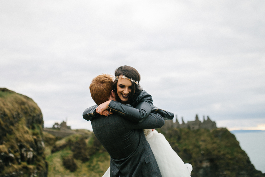 Dunluce Castle elopement Northern Ireland Antrim, images by Luke Flint Media on the English Wedding Blog (25)