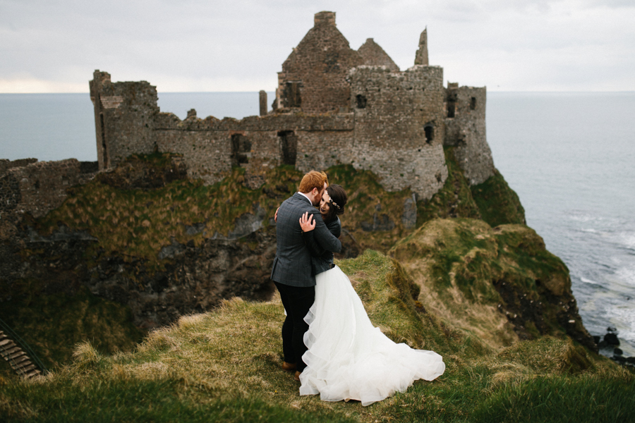 Dunluce Castle elopement Northern Ireland Antrim, images by Luke Flint Media on the English Wedding Blog (30)