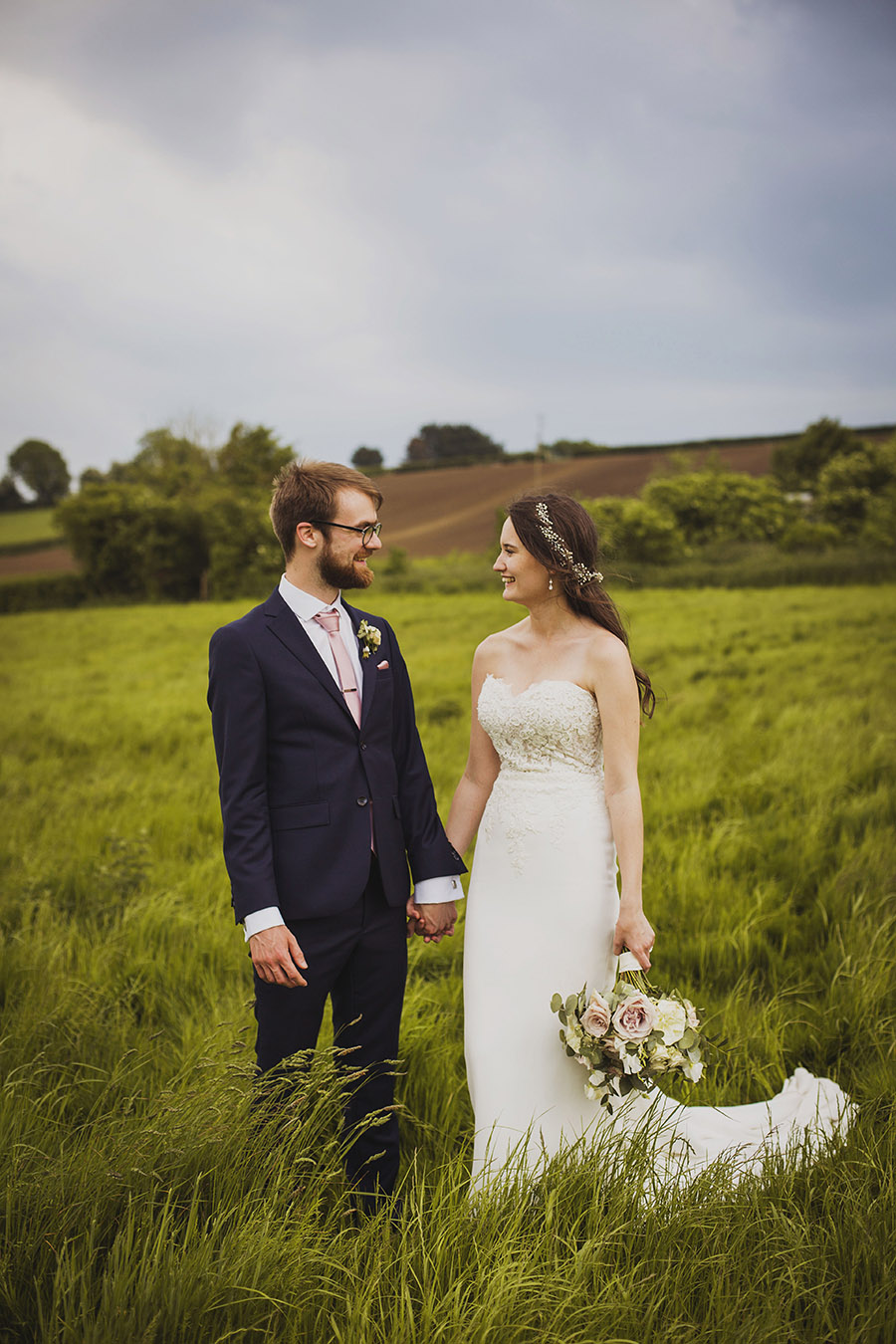 Relaxed outdoor wedding at Cott Farm Barn with images by Heather Birnie Photography on the English Wedding Blog (43)