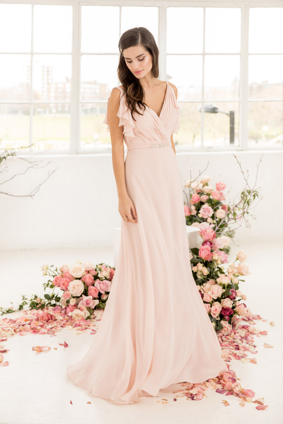 The English Wedding Blog showcases Kelsey Rose bridesmaids dresses for 2019 in dusty pink, pastel yellow and blue and more (29)