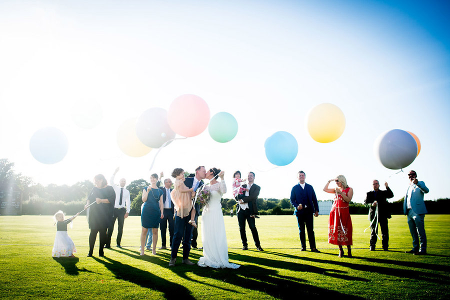 Pastel balloons for a modern wedding at Shenley, with images by Nicola Norton Photography (45)