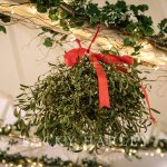 A massive ball of mistletoe for a beautifully styled, elegant winter wedding. Images by Becky Harley Photography (18)
