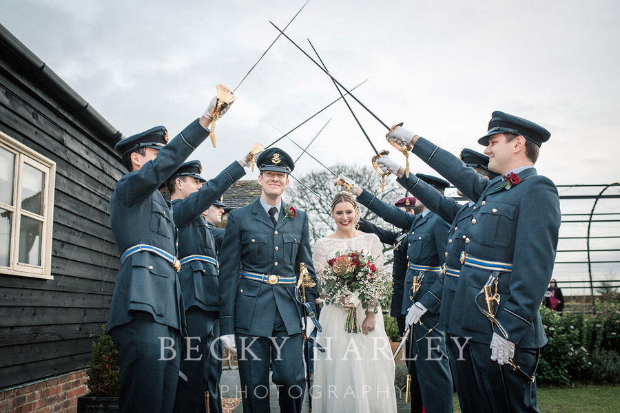 A massive ball of mistletoe for a beautifully styled, elegant winter wedding. Images by Becky Harley Photography (5)
