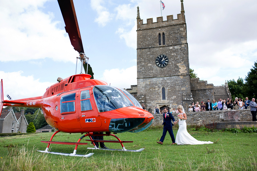 helicopter wedding UK