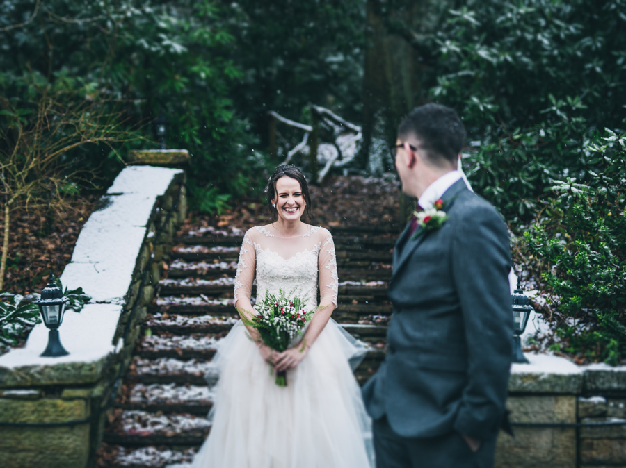 A gorgeous snowy wedding at Higher Trapp Country House Hotel with Rachel Joyce Photography (20)