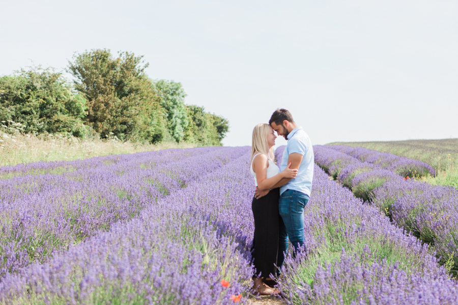Beautiful UK lavender fields for engagement photography with Amanda Karen Photography (12)