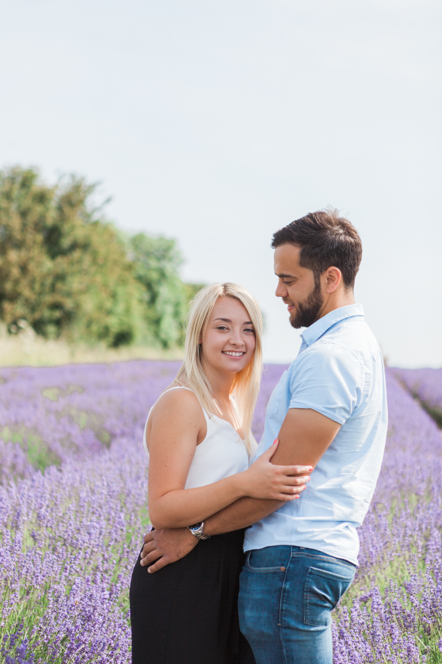 Beautiful UK lavender fields for engagement photography with Amanda Karen Photography (13)