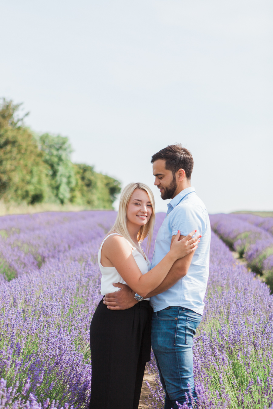 Beautiful UK lavender fields for engagement photography with Amanda Karen Photography (14)