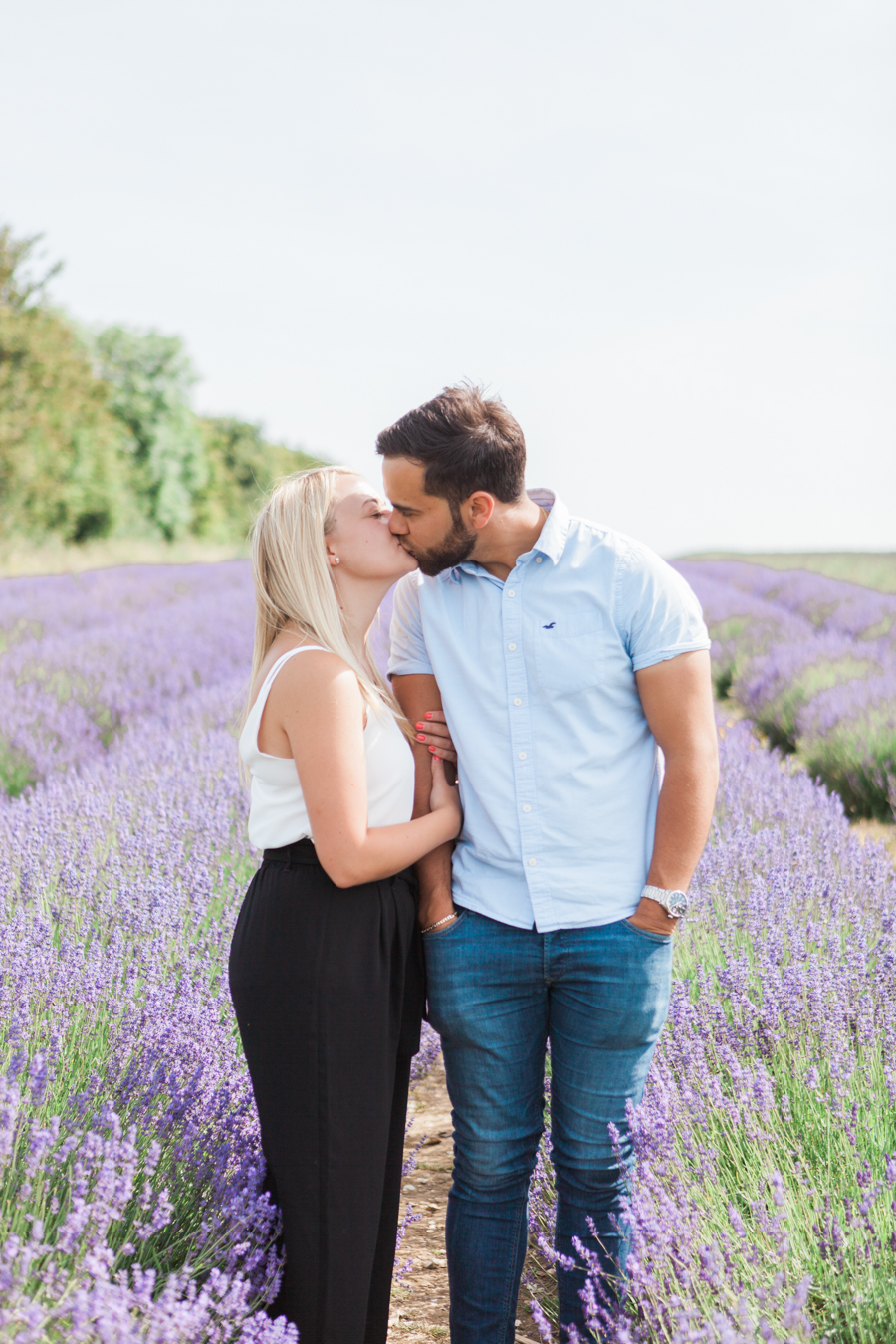 Beautiful UK lavender fields for engagement photography with Amanda Karen Photography (17)