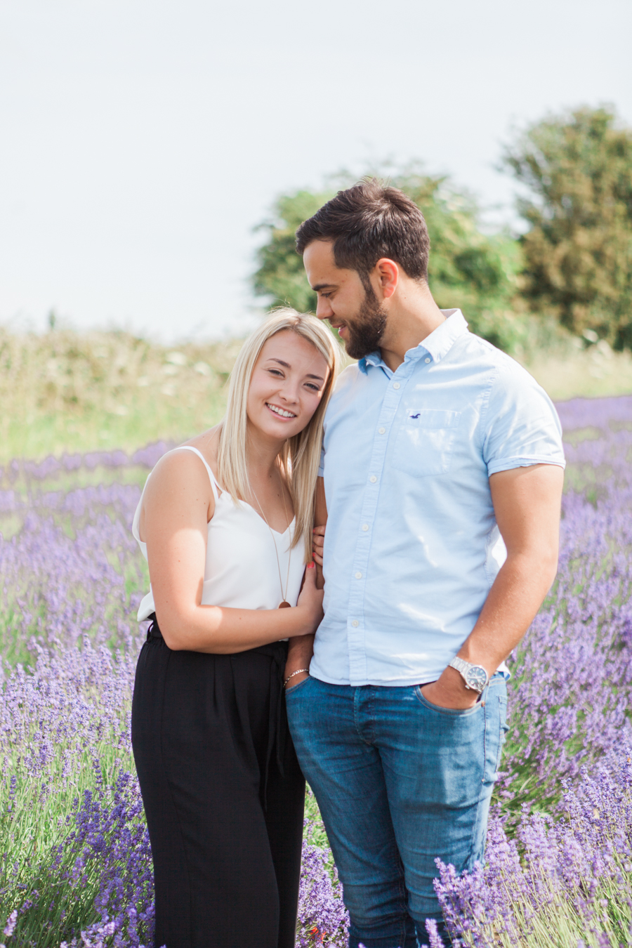 Beautiful UK lavender fields for engagement photography with Amanda Karen Photography (20)