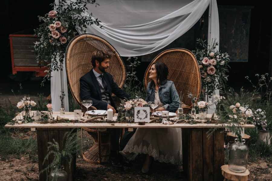 Real couple Daniel & Lorena Essex countryside boho wedding ideas (14)