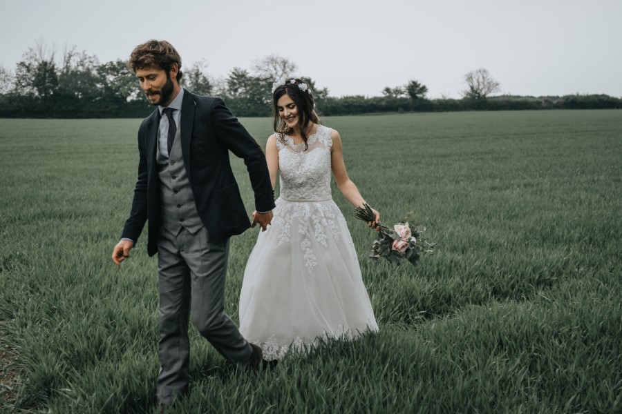 Real couple Daniel & Lorena Essex countryside boho wedding ideas (24)