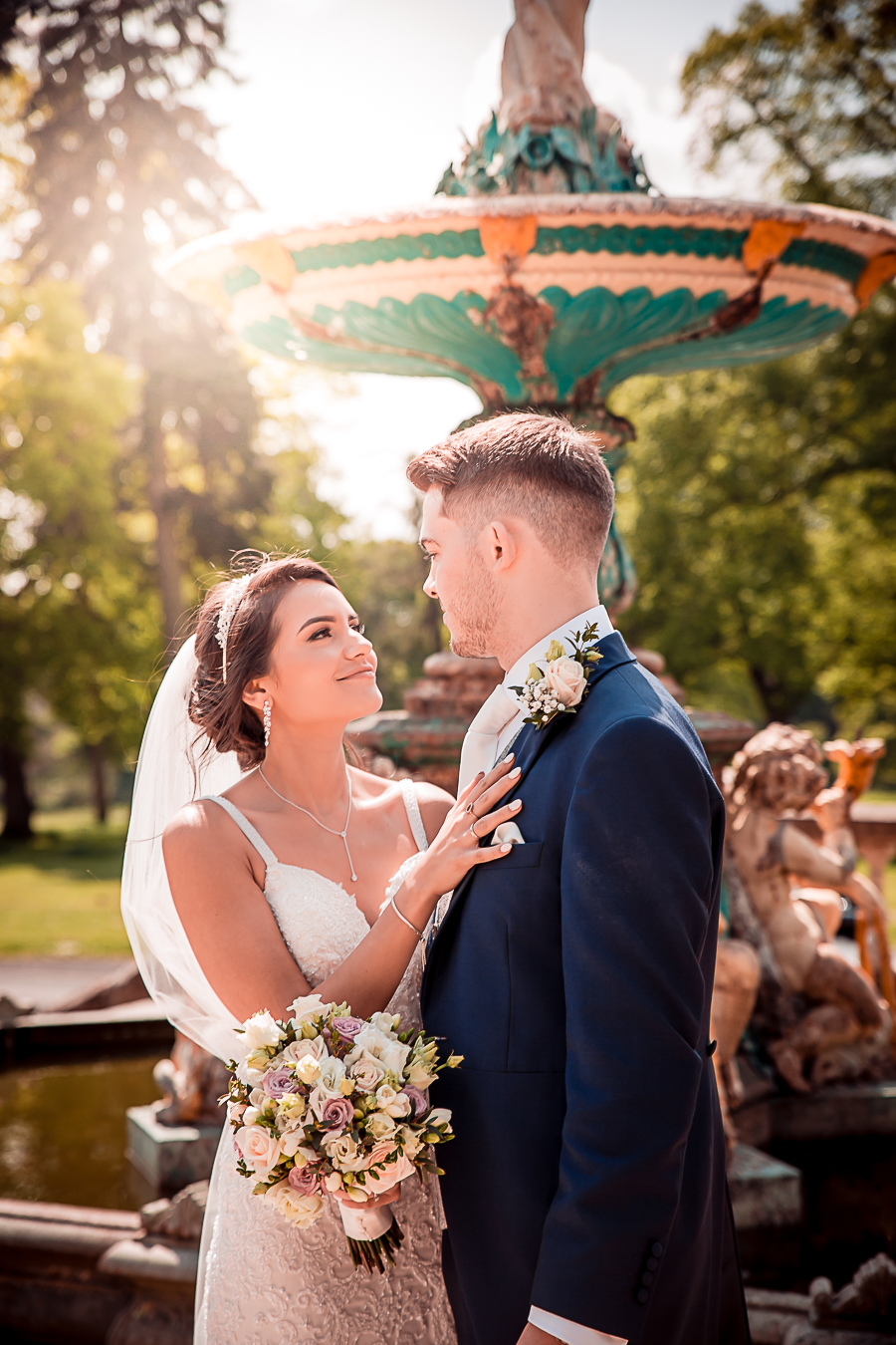 Real wedding at Chateau Impney classic glamorous style, Nicholas Rogers Photography (15)