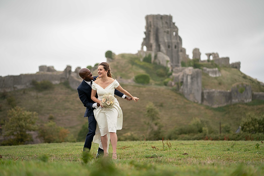 Jade and Gboyega romantic elopement photography in Dorset (12)