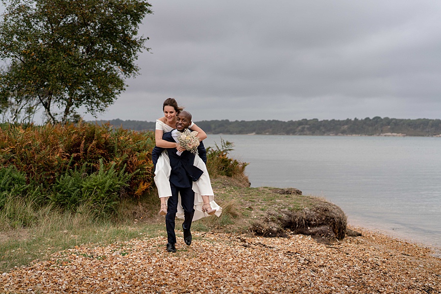 Jade and Gboyega romantic elopement photography in Dorset (31)